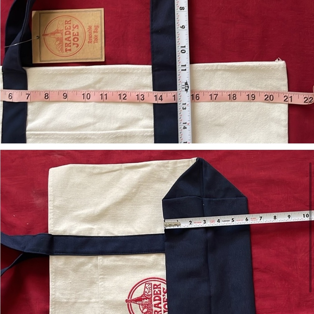 Original Trader Joe’s Signature Large Canvas Tote… - image 3